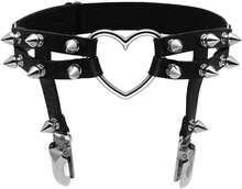 Liguero De Cuero Manfnee Para Mujer, Estilo Gótico Punk, Negro - A52pcs - 查看 3