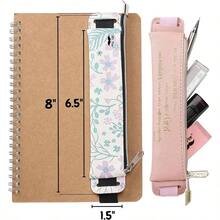 - Soporte de piel ajustable para bolgrafos, 2 unidades, 8x 1.5 pulgadas - inicial - Ver 4