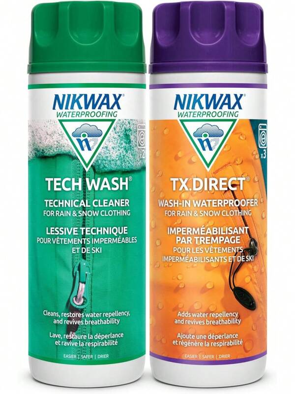 Nikwax Duo-Pack de Limpieza e impermeabilización de cáscara Dura