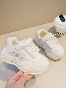 儿童运动鞋，新款春秋季时尚男女童运动鞋，软底休闲鞋 - 白色 - 查看 6