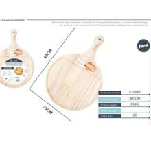 Outdoor Wooden Cutting Board, Cheese Board, Portable Kitchen Cutting Board Set - Brown - View 3