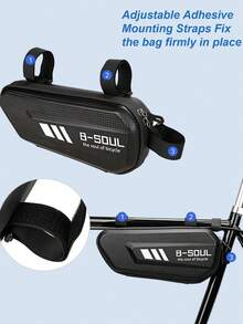 2升防水硬壳摩托车鞍包 – EVA和碳纤维风格自行车储物箱，配有可调节肩带、双拉链、内部网袋，通用型，适用于摩托车、电动自行车和公路自行车