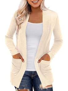 Women Sports Cardigans - Apricot - View 13