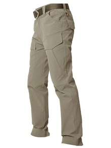 Men's Spring Autumn City Cargo Elastic Pants Trekking Hiking Camping Climbing Running Sports Cycling Work Outdoor Trousers - IX8-Khaki - Xem 2