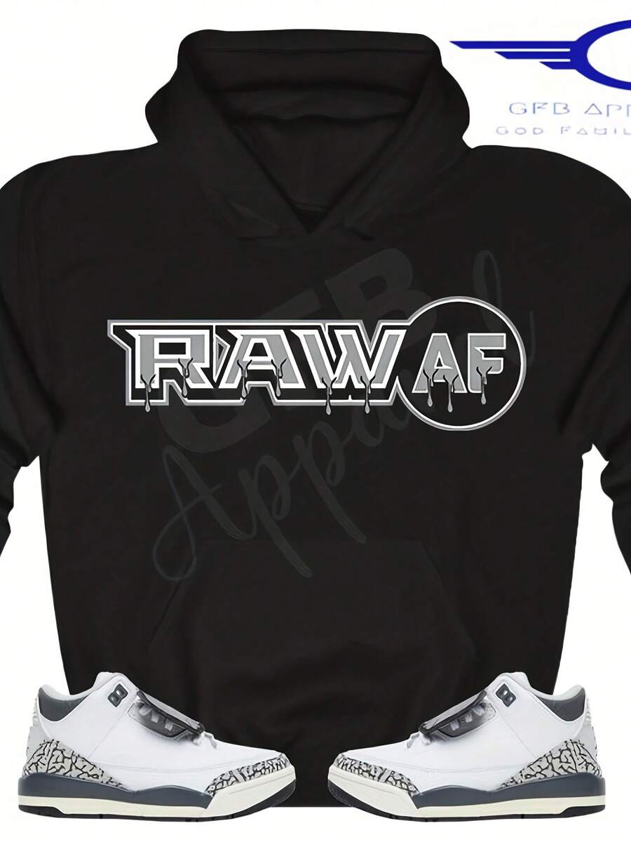 Mid Shadow-Raw AF Hoodie To Match  R 3 Hide N Seek,  3 Hide N Seek Hoodie,Autumn/Winter Hoodie Autumn Set - 款式5 - 查看 1