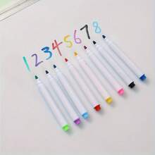 8-Color Dry Erase Mark With Eraser, Suitable For Office Whiteboards, Calendars, Refrigerators, Creative Holiday Gifts, Back To School Supplies, And Back To School Supplies