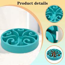 宠物慢食碗防噎喂食器PP塑料碗家用狗狗食盘防吞咽喂食用品 - 彩色 - 查看 6