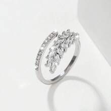 Purple Synthetic Wheat Spike Ring Women, High-End Non-Fading Ring, Fashionable Simple Versatile Ring, Hand Jewelry, Holiday - Purple  Open Ring - View 8