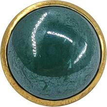 Deep Green Resin Sewing Buttons Brass Metal Base With Shank 30 Pcs - 10mm, 13/32" - 1_ - Xem 4