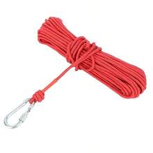 10m/393.7in High-Quality Red Fishing Line, 4mm Thick, Polyester, With Carabiner, Suitable For Boat Owners And Fishermen, High Strength For Boating And Fishing, Ideal For Outdoor Boats And Fixed Equipment, Multi-Purpose Boat Line | Vibrant Red Line | High-Quality Rope, Portable Boat Line, Universal Boat Line, Versatile For Boating And Fishing