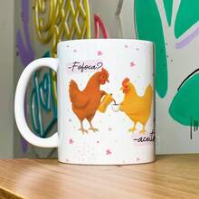 JPS INFO Caneca Divertida Amizade - Fofoca? Aceito - 325ml