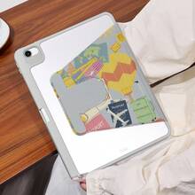 360° Rotatable IPad Case With Y-Shaped Foldable Stand, High-Definition UV Printing, Suitable For IPad 11 2025, IPad Air 11/13 2025 M3, IPad Air (M2) 11/13 Inch, IPad Air 4/5/6 10.9inch, IPad Pro 11 Inch, IPad Pro 12.9 Inch, IPad 10.2 Inch, IPad 9th/10th Generation And Various Models, Elegant Design, Great For Office, Home, Travel, Ideal Birthday Or Christmas Gift For Kids - Grey - View 6