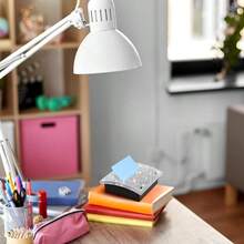 Rhinestone Self Stick Note Pad Holders 4 X 4 Inches Memo Sticky Dispenser Note Holder Sticky Dispenser For Office Home Desk Supplies AB Color