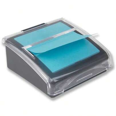 PopUp Note Dispenser Sticky Note Dispenser SelfStick Note Pad Holders 3x3 Black 1 Pack