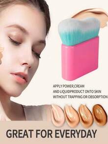 1 szt. Bardzo duży, miękki, falisty pędzel do makijażu, bezszwowy do kremu BB, podkładu, pudru, kremu do pielęgnacji skóry, niewchłaniający, pędzel do podkładu, pędzel do korektora, pędzel do różu, pędzel do konturowania, pędzel do różu, pędzel do bronzera, pędzel do pudru, pędzel do podkładu, pędzel do różu