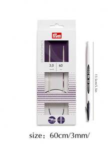 Prym Carbon 人体工学环形编织针，适用于编织 DIY 织针工艺工具