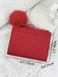 SOUTHLAND&KANGAROO 这款可折叠小钱包带有绒球挂饰和红色字母细节，轻巧便携，适合存放信用卡、钥匙等物品。它时尚可爱，是生日、圣诞节、周年纪念日的理想礼物，也适合女性、女孩、女士、商务人士、学生、宿舍用品和返校用品。 - 紅色 - 查看 9