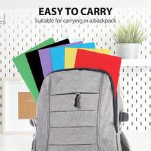 Carpetas con bolsas de 7 capas, carpetas etiquetadas, carpetas de bolsa de plástico, 2 carpetas con bolsillos, una gran cantidad de carpetas resistentes, carpetas escolares, carpetas de negocios, carpetas de oficina, suministros de archivo y archivado - Multicolor - Ver 5