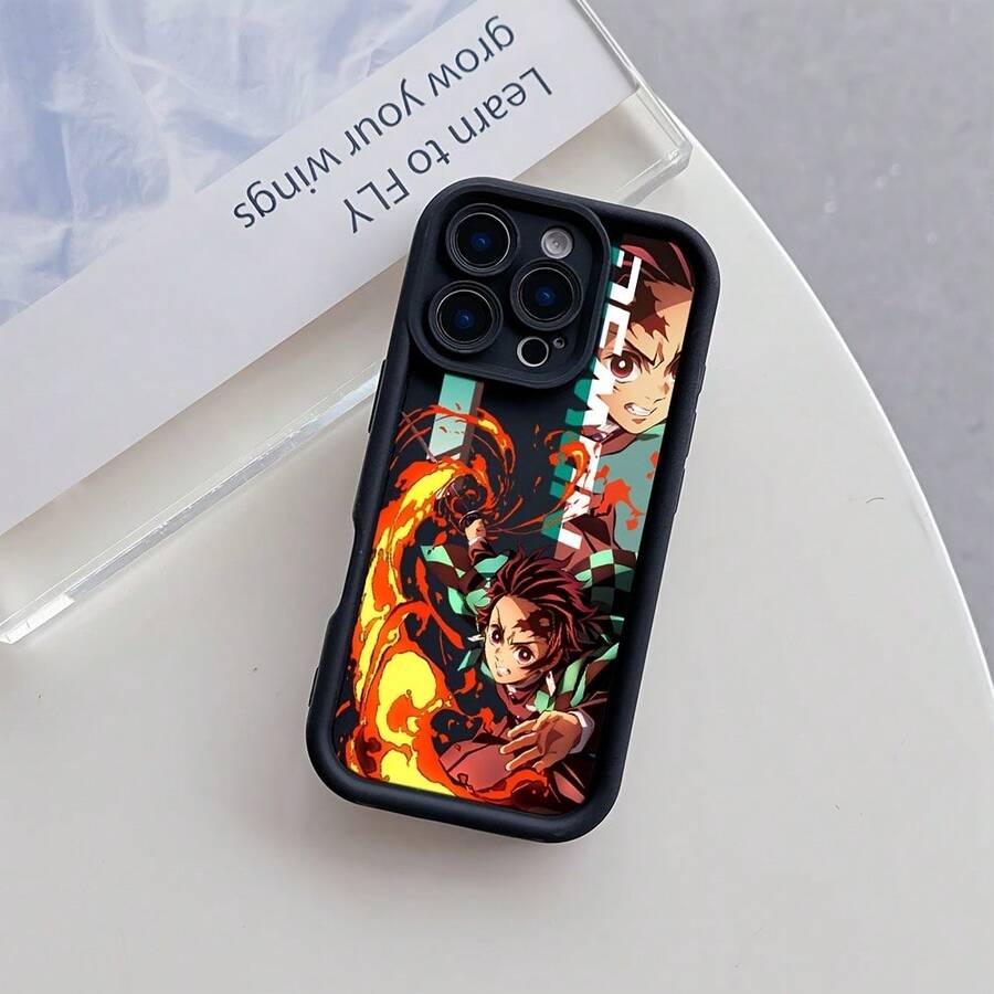 Fundas para Teléfono de Anime Japonés Adecuadas para iPhone 16 15 14 13 12 Pro Max X XR XS MAX 8 7 Plus, Cubierta Trasera Suave TPU Antigolpes - Color mezclado 1 - Ver 1