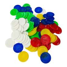 PAQUETE DE FICHAS DIDACTICAS C/100 PZS - Multicolor - Ver 2