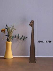 1/2 chiếc đèn bàn LED thiết kế hiện đại theo phong cách Bắc Âu, đèn chăm sóc mắt có pin sạc, bền lâu, điều khiển cảm ứng, đèn ngủ di động, thích hợp cho phòng khách, phòng ngủ, phòng ăn, văn phòng, đầu giường, quà tặng ngày lễ - Màu nâu - Xem 5