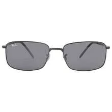 Ray-Ban Dark Grey Classic Rectangular Unisex Sunglasses RB3717 002/B1 57 |  | Men Sunglasses - đa - Xem 1