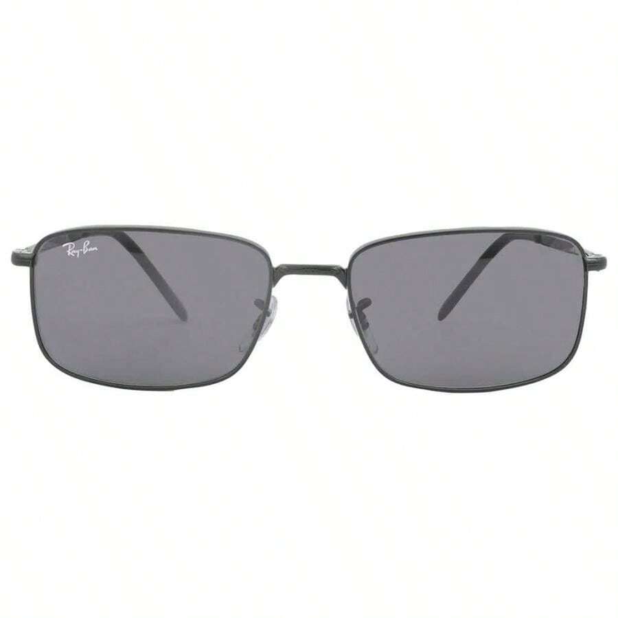 Ray-Ban Dark Grey Classic Rectangular Unisex Sunglasses RB3717 002/B1 57 | | Men Sunglasses - đa - Xem 1
