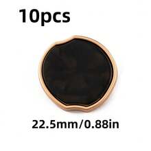 10 Pieces Of High-End Socialite Style Metal Buttons With Four Colors On The Face - Asymmetrical Shaped Apple Buttons In Various Sizes To Choose From, Clothing Sewing Accessories Suitable For Suits, Jackets, Sweaters, And Cardigans, Clothing Decoration - Multicolor - View 19