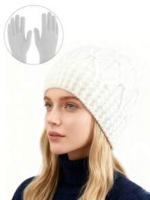 قبعة بيني كروشيه أحادية الطبقة، وصول جديد للخريف/الشتاء، قبعة محبوكة دافئة مع حماية للأذن، مناسبة للاستخدام اليومي والسفر والتنزه والتزلج، قطعة واحدة/قطعتان