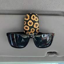 Clip para gafas de sol con diseño de girasol, accesorio para coche, ligero y portátil, con un diseño estético - Multicolor - Ver 6