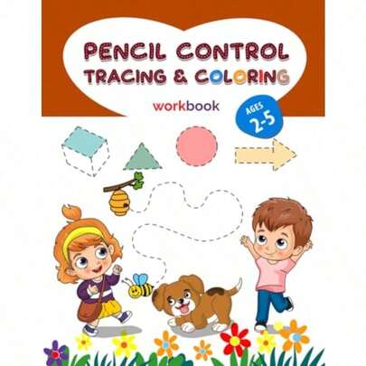 Pencil Control - Tracing - Coloring Workbook for : Learn to write patterns lines shapes to practice pencil control Unique art sketches Activity Book