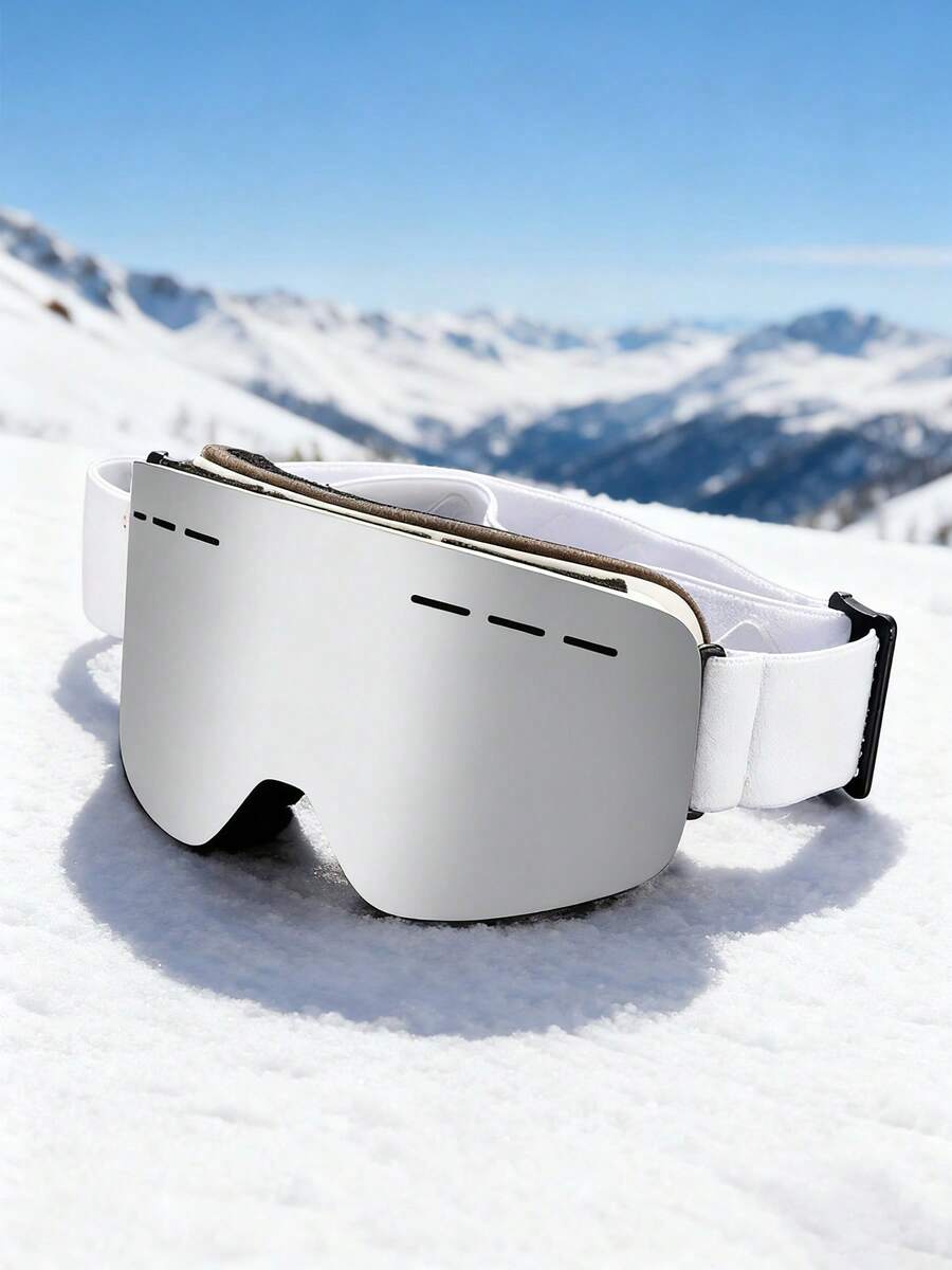 Lunettes de ski pour sports d'hiver, vision large avec sangle réglable, respirantes et confortables, conviennent pour le ski, le patinage sur glace, le ski alpin, accessoires de ski d'hiver