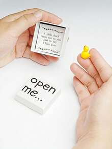 1-częściowy zestaw upominkowy z motywem serca – pudełko z napisem "Kocham Cię", idealny prezent dla chłopaka lub dziewczyny, idealny na Walentynki lub święta