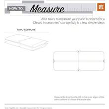 Ravenna Water-Resistant 60 Inch Patio Cushion And Cover Storage Bag Patio Furniture Covers