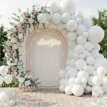 117 Pieces (1 Set) Of Pure White Party Decoration Balloons Of Different Sizes, Balloon Wreath Arch Set, Unique Exploding Star Shaped Balloons, DIY Balloon Tree, Balloon Arch, Birthday, Wedding, Valentine's Day, Holiday Party Decoration, Christmas And New Year Decoration, Wedding Balloon Bouquet, Balloon Set - Multicolor - View 5