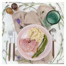 Luxury Wooden-Handled Metal Cutlery Set (3 Pieces) - Multicolor - View 3