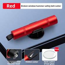2-In-1 Car Window Glass Breaker & Seatbelt Cutter, Mini Safety Escape Hammer, Car Emergency Escape Tool, Self-Defense Keychain, Car Accessories, Window Breaker, Portable Rescue Tool Keychain, Emergency Hammer, Car Emergency Escape Device - Multicolor - View 4