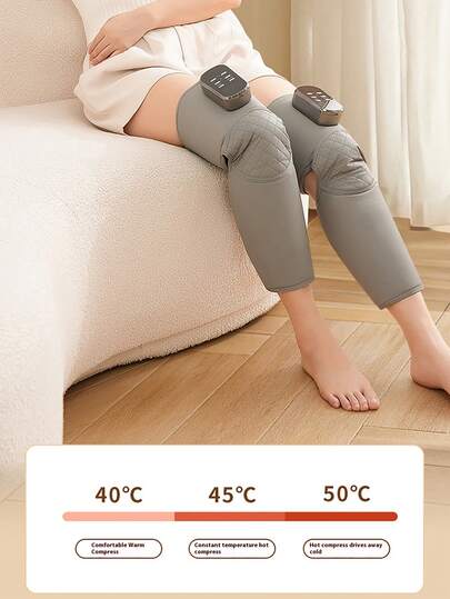 1pc/2pcs Wireless 3-Mode Leg Massager, USB Rechargeable With Air Pressure And Heating Function, Ideal For People With Longer Legs And Arms. This Electric Air Compression Massager Makes A Great Gift For Family And Friends.