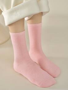 1 Pair Moisturizing & Whitening Foot Mask With Essential Oils, Suitable For Dry & Cracked Feet Care, Gel Heel & Leg Warmer For Foot Hydration - Pink - View 9