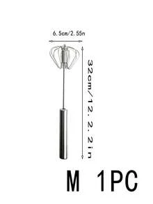 1 Semi-Automatic Rotary Whisk, Stainless Steel Whisk, Kitchen Tools, Hand Mixer, Household Baking Tools, Hand Mixer For Making Eggs With Cream, Pressure Mixer For Home - Whisk, Milk Jug, For Making Whisks, Easy To Use And Clean - High Quality Egg Mixer, Cooking Hand Mixer, Kitchen Baking Supplies - Multicolor - View 9