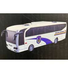 Autobús amarillo escolar, fricción, musical con luz, llantas de goma; juguete realista, sonidos y efectos luminosos, ruedas suaves para arrastre, desarrolla imaginación y diversión infantil. - Blanco - Ver 3