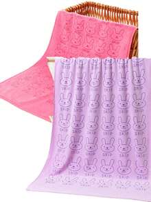 1条/2条装，尺寸9.84 * 19.68英寸，超强吸水超细纤维宠物毛巾 - 超强吸水毛巾/吹风机毛巾，彩色设计，适用于猫狗，可重复使用