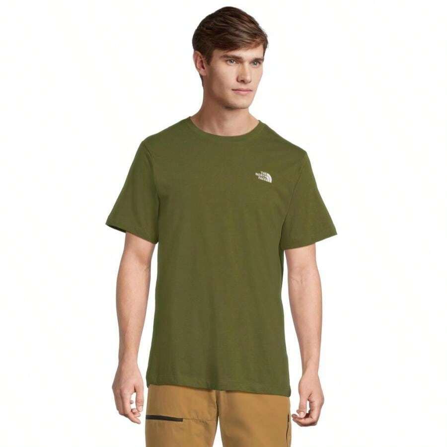 The North Face Evolution Simple Dome Regular Short Sleeve Tee | | Men Sports Tees & Tanks - Woodland Green - View 1