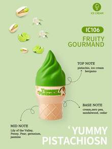 2pcsX100ml/1pcsX100ml Ice Cream Shaped Air Freshener, Flameless Fragrance, Liquid Fragrance, Fragrance Spray, Containing CHOCOLATE, CARAMEL WOODY,VANILLA COFFEE,SWEET,CREAM,IRIS ALMOND,VANILLA,COCONUT,LIME HYDRATING FRUIT,CHERRY,SWEETNESS FRUIT,VANILLA WHITE FLOWER,CITRUS