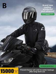 时尚雨衣，全身雨衣套装，加厚雨衣和雨裤，夜间反光雨衣套装，防水防风雨衣，夜间反光条，男女通用雨衣，耐磨防暴雨披，多功能雨衣，适合户外活动，如骑行、旅行、登山、露营、徒步、钓鱼等，摩托车雨衣，耐磨保暖雨衣，适合闺蜜节、宠物、狂欢节、派对装饰。