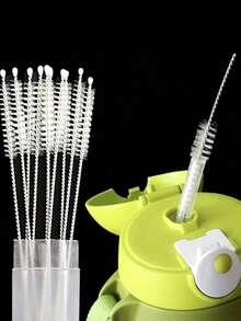 Straw Cleaner Brush Extend 12 Inch, Extra Wide 12mm Diam Pipe Cleaners, Extra Long Straw Brush For Sippy Cup, Water Bottle And Tubes, Drinking Straw Cleaning Brush - trắng - Xem 6