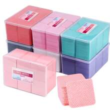 Toallitas de pegamento para pestañas sin pelusa para decoración de uñas en caja, removedor de esmalte de Gel de papel, pegamento limpio, almohadillas de algodón, Herramientas de limpieza de belleza, 1080 Uds. - 1200 empaquetado negro - Ver 6