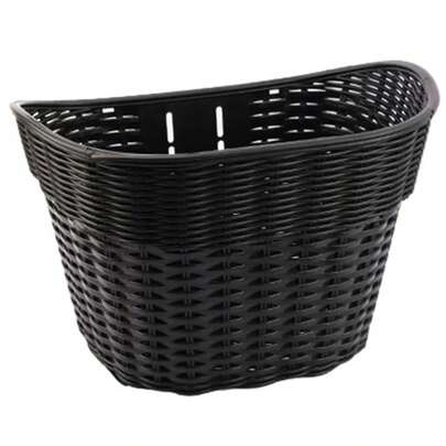 Cesta delantera para bicicleta, estuche universal de almacenamiento para manillar, cestas de almacenamiento de plástico colgantes traseras para la mayoría de los tipos de bicicletas