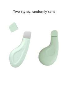 2-In-1 Blackhead Cleansing Tool - Gentle Facial Pore Cleaner, Non-Electric Skincare Spatula With Textured Surface And Light Green Handle, Suitable For All Seasons - Multicolor - View 5