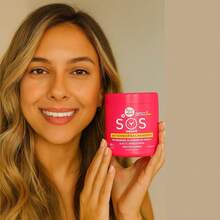 Creme SOS Profissional Ante emborrachamento, Hidratação Capilar Cabelos Saudáveis com Brilho - 500g - Branco - Visão 4